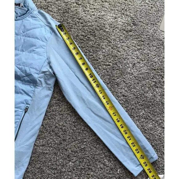 RLX Ralph Lauren Golf Jacket Mens Lg. Blue Wool Blend Quilted Full Zip NWT $248 - Picture 4 of 5